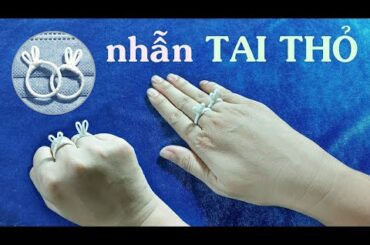 Hướng dẫn làm Nhẫn TAI THỎ hot trend TikTok từ khẩu trang siêu dễ thương