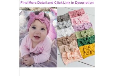 Top 3pcs/Set New Solid Nylon Baby Headband Rabbit Bow Headbands For Cute Kids Girls Hair Girls Turb