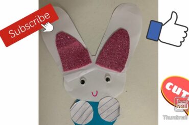 How to make a cute bunny / Homemade bunny 🐰/ Easy bunny for kids 🤩 | Aleeza life
