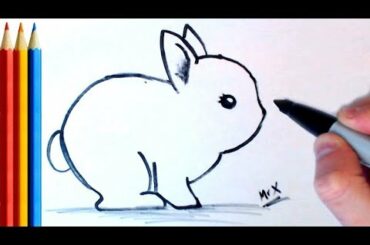 How to Draw Bunny / Rabbit (very Easy) - Step by Step Tutorial