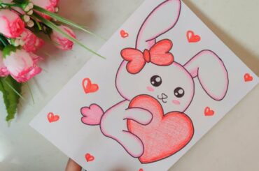 Kawaii Bunny Draw/Project Front Page Design 2020/Project,Assignment,Notebook border/Paper decoration