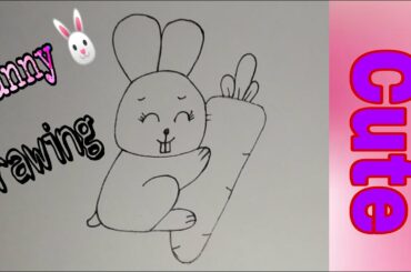 Cute Bunny 🐰 Drawing | How To Draw a Cute Bunny 🐰 for Beginners | Step by Step Tutorial