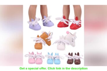 ⚡️ Wholesale Doll Shoes 5 Cm Cute Rabbit Canvas Cartoon Shoes For 14.5 Inch Nancy American Doll&BJD