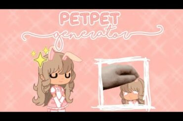 💕Petpet generator tutorial🐰- Gacha- cutebunny