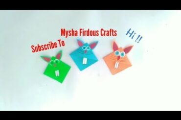 Diy paper bunny - how to make a paper bunny step by step...
