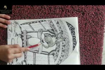 Rabbit Mandala art | Cute Mandala art | Bunny Drawing | Rabbit Sketch | Rabbit Drawing