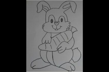 Cute Bunny-Rabbit Drawing-Step by Step!!