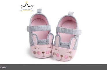 ✅Cotton Cute Rabbit Ears Baby Shoes Soft Soled Non-slip Toddler Shoes F