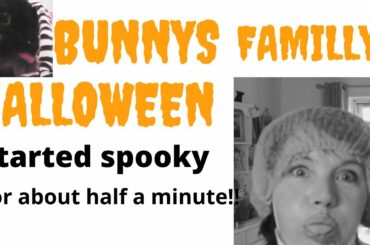 cute bunny familly halloween just for fun