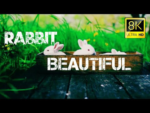 Cute rabbit beautiful rabbit 8K ULTRA HD VIDEO 60FPS Peru cute rabbit videos,cute rabbit baby