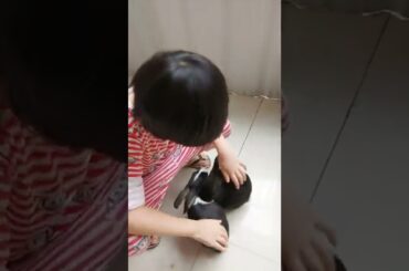playing time with cute bunny