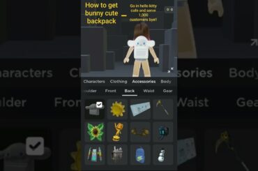 how to get a free item in roblox#cute bunny backpack