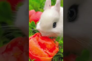 Cute Baby Rabbit Eating #short #shorts #rabbit #bunny #animal #viralvideo #viral #animals #pets #pet