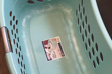 I just finished putting my CLEAN clothing back in the closet when I see what’s left in the hamper!!!! There is a reason why we call you Crusty Rusty!!!!!!!