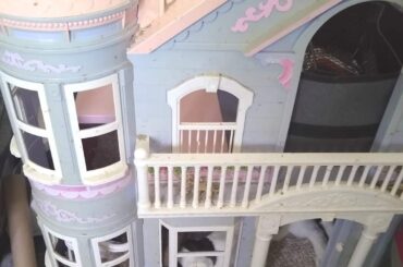 My buns think sleeping on the window sill of their dollhouse is comfortable.