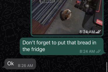 My partner thought this was about real bread 😂