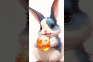 cute rabbit #animals #art #funny #30_second_whatsapp_status