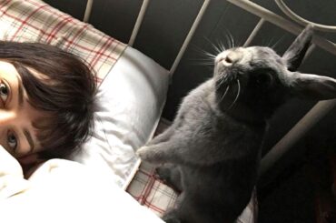 She climbs into bed with me every morning!