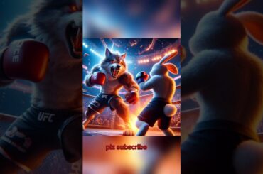 fight for poor dady...#cute #rabbit #cat