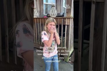 Little Girl Cries Happy Tears After Meeting New Puppy!