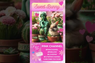 Cute Bunny | Garden Statue | PINK CHANNEL #pinkchannel #bunny #rabbit #cute #cutebunny #shorts