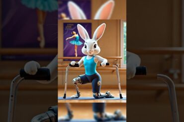 Reborn to Dance: The Dream of a rabbit #shorts #rabbit #cute #bunny #ai #cat #story #aicat #viral