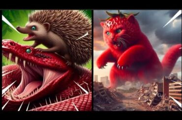 cute cat story || Cute rabbit rescued the poor little hedgehog ||ai cat video|| ai kitten story