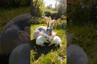 Little rabbit sucking milk, #cutepet rabbit, cute a pastoral #pet #feeding #viralvideo #cute #bunny