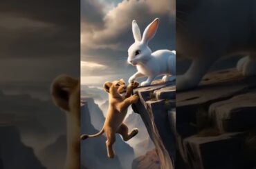 Cute rabbit #animalfriendship #pets #adorablerescues #funny #animalheroes #familyfarmadventure#cute