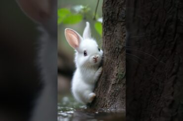 Cute Tiny Rabbit #CuteRabbit #TinyRabbit #AdorableAnimals