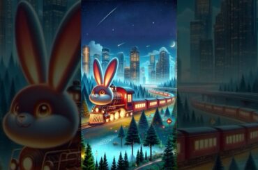 Transformation of cats-cute bunny shaped train #bunny #rabbit #cute #cat #train #shorts