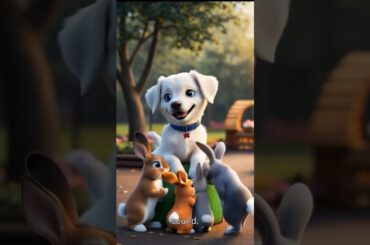 Bella and the Brave Bunny #shorts #animals #subscribe