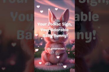 Your Zodiac Sign, Your Adorable Baby Bunny! | AI Generated #shorts