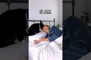 Sleeping with a bunny!!