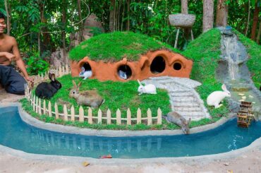 Rescue Rabbit And Turtle Build Hobbit House And Turtle Pond As Pet Building
