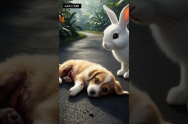 Cute rabbit Rescue brown Baby Dog #doglover #animals#rose #petrabbit