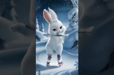 cute bunny sacting in antractica  #cat #cute #funny #aifashion #cutecat #cutebunny  #babycat