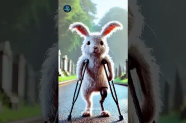 Poor little rabbit because of a drunk driver #RabbitRescue #CuteAnimals