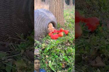 This bunny hides while eating #pets #petbunny #rabbitfood #petrabbit #rabbit #bunnylife #cutebunny