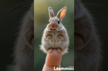 Happy Cute rabbit #animals #shorts #rabbit #fun #voiceeffects #fyp