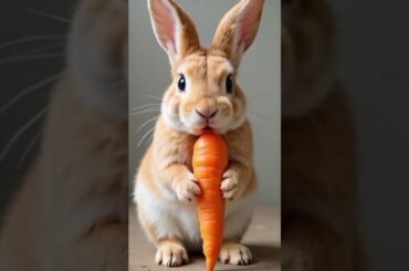 Cute Bunny Eating Crunchy Carrot | Bunny ASMR | Cute Moments