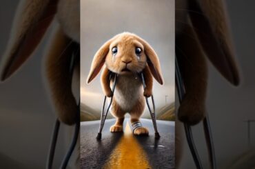 Cute Panda Saves Rabbit from accident #panda #rabbit #rescueanimals