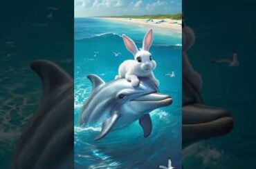 An Example of Greatness: The Courageous Step of the Rabbit #dolphin #rabbit