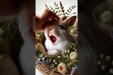 Cute rabbit screaming! Adorable moments