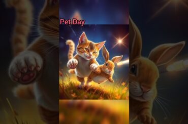 Cute Cat and Rabbit Become BEST FRIENDS?|| Friendship of cat and rabbit||#shorts#short#cat#rabbit