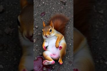 Cute Rabbit Rescue Squirrel #shorts #RabbitRescue#CuteAnimals#Animal Rescue