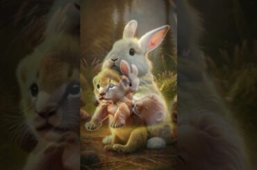 How a Baby Rabbit Saved a Baby Lion | Heartwarming