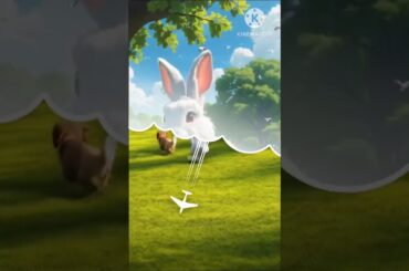 Cute rabbit and dog #animals #animalrescue