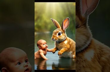 The Rabbit and Cute Baby journey