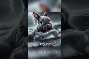 Please Help! The baby Rabbit floats in the middle of Thunderstorms! #animalrescue #petlover #rabbit